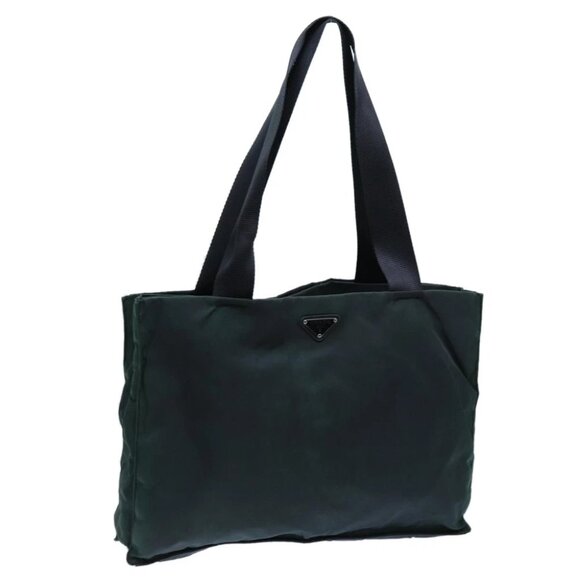 PRADA Tote Bag Nylon Green Auth 72777 - Picture 1 of 15